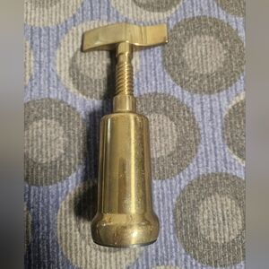 Vintage Italian Wine Corkscrew Solid Brass